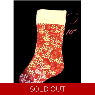 Floral Christmas Stocking – Just £1! Add a touch of elegance to your festive décor